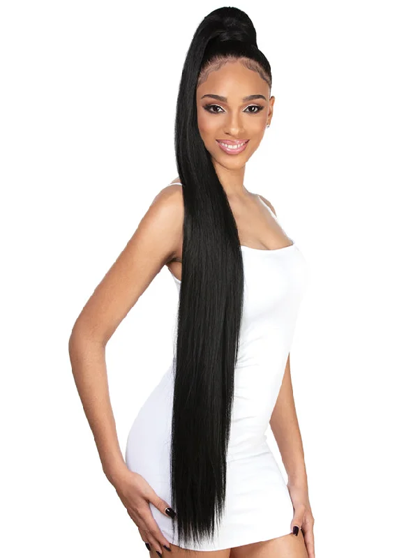 Curly ponytails with tight ringlets for a playful and feminine vibeHarlem 125 Kima Master Ponytail Super Long 42" (MDS01)