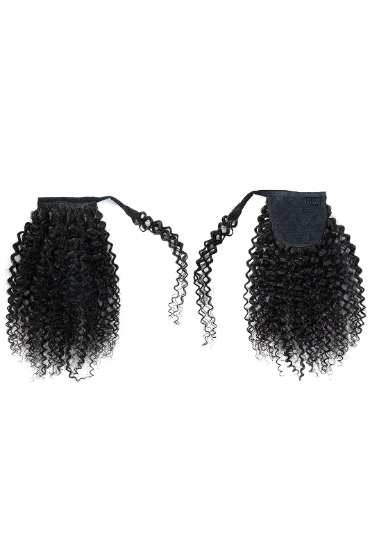 Braided ponytails with intricate patterns for an ethnic - inspired lookNia Burmese Wavy Wrap Around Ponytail