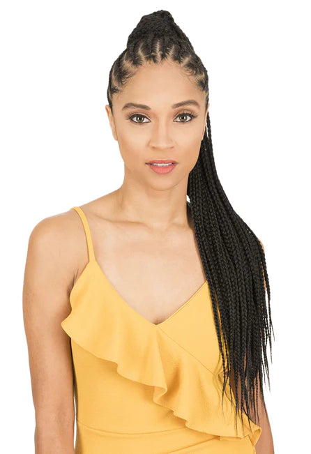 Low - profile ponytails for a sophisticated and understated styleNew Born Free BRAID PONYTAIL - BOX BRAID 30" - PBB30