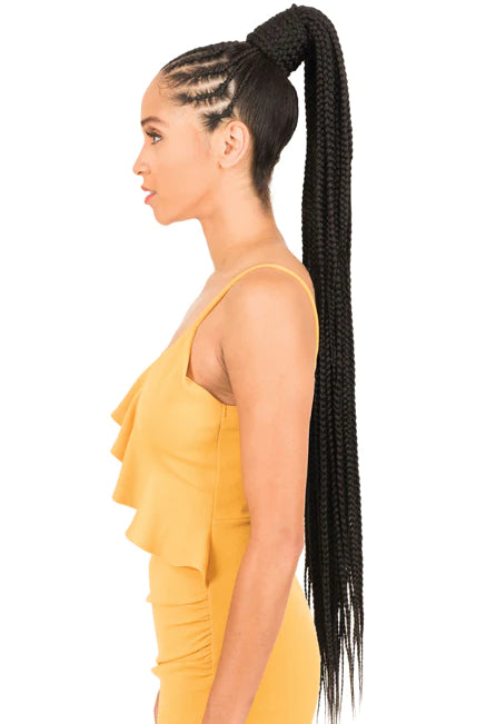 High - volume ponytails for a bold and glamorous appearanceNew Born Free BRAID PONYTAIL - BOX BRAID 36" - PBB36