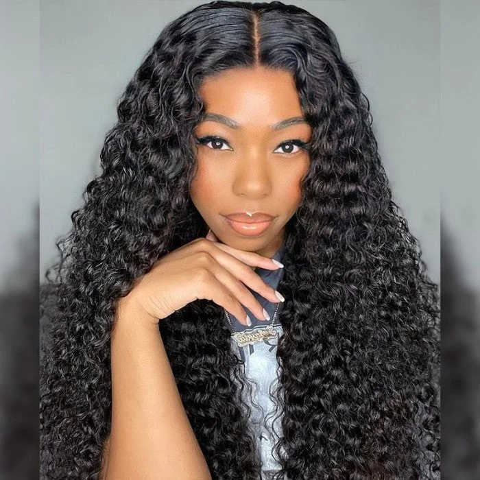 Heat - resistant water wave wig for easy styling at homeLumiere Hair Water Wave 4x4 Lace Closure Wig with Natural Hairline Beginner Friendly