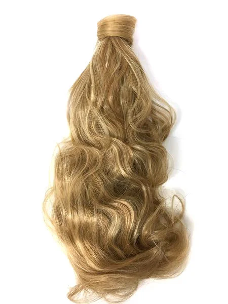 Low - profile ponytails for a sophisticated and understated styleWrap Around 100% Human Hair Ponytail Bodywave 12"