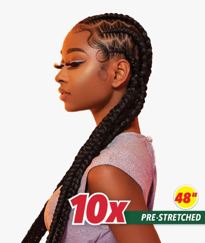 Braid & Plait Hair Extensions with a Pre - Twisted Design for Easy InstallationAfrican Collection 10X X-Pression Pre-Stretched Braid 48"