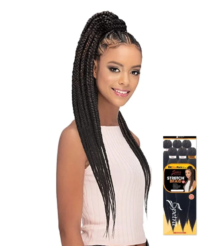 Heat - Resistant Braid & Plait Hair Extensions for Easy StylingAmore Mio 6X Spetra Stretch Braid 25"