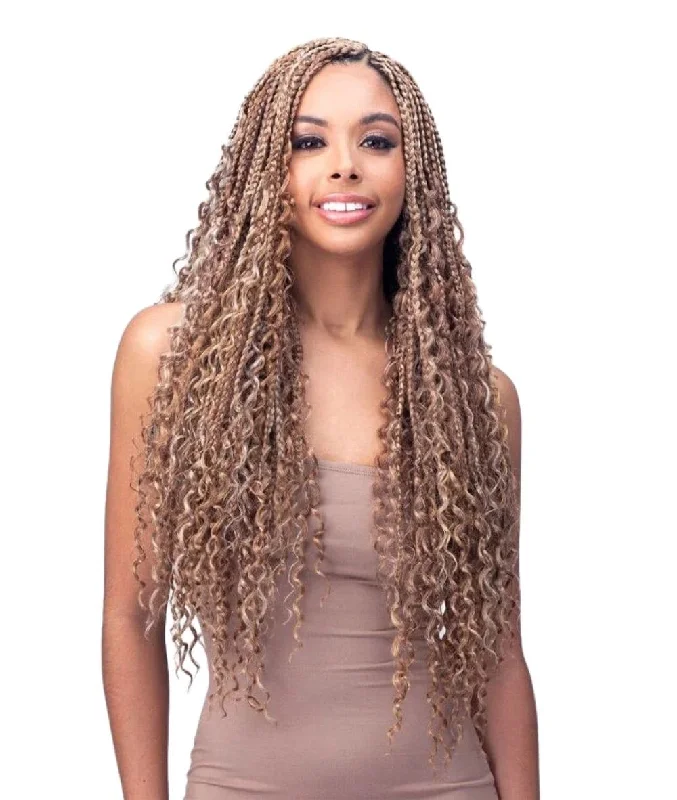 Heat - Resistant Braid & Plait Hair Extensions for Easy StylingBobbi Boss 3X Boho Box Braid 24"