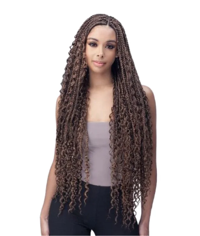 Waterfall Braid & Plait Hair Extensions for a Feminine and Elegant StyleBobbi Boss 3X Boho Box Braid 30"