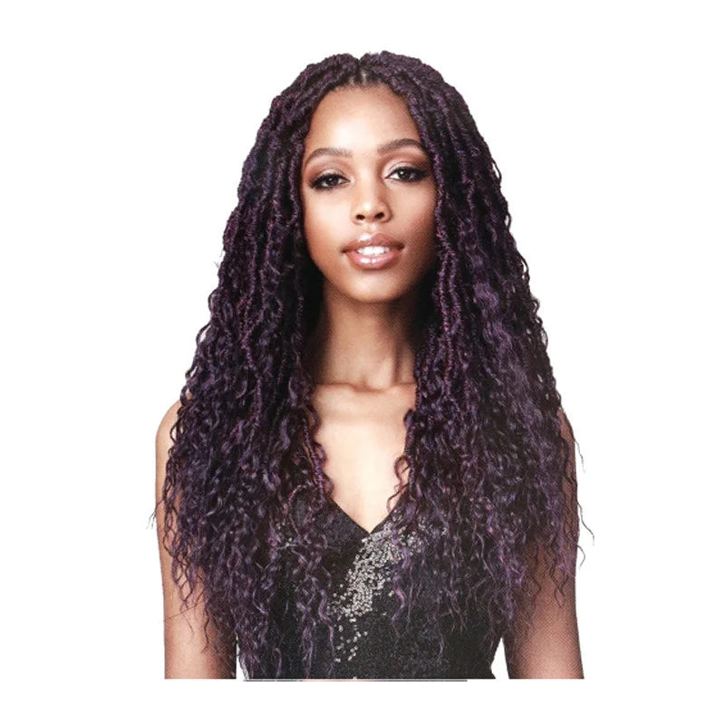 Braid & Plait Hair Extensions with Blonde Highlights for a Sun - Kissed LookBobbi Boss Crochet Braids Nu Locs Boho Style 2X French Deep 20"