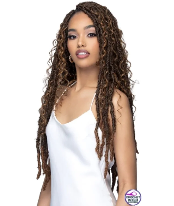 Box Braid & Plait Hair Extensions in a Jet - Black Color for a Classic AppearanceBobbi Boss Infusion Human Hair Curl Crochet Braid Deep Curl Boho 26"