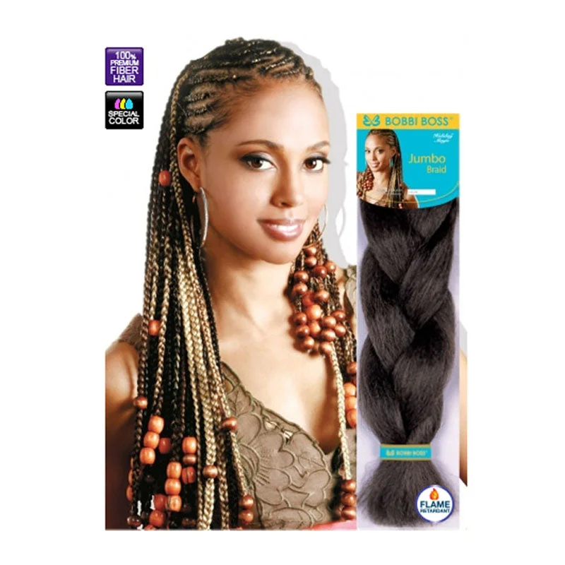 Braid & Plait Hair Extensions with a Pre - Twisted Design for Easy InstallationBobbi Boss Jumbo Braid