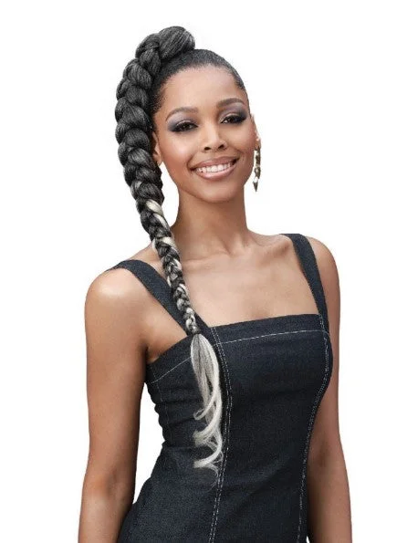 Cornrow Braid & Plait Hair Extensions with a Middle - Part for a Stylish LookBobbi Boss King Tips Body Wave 28"