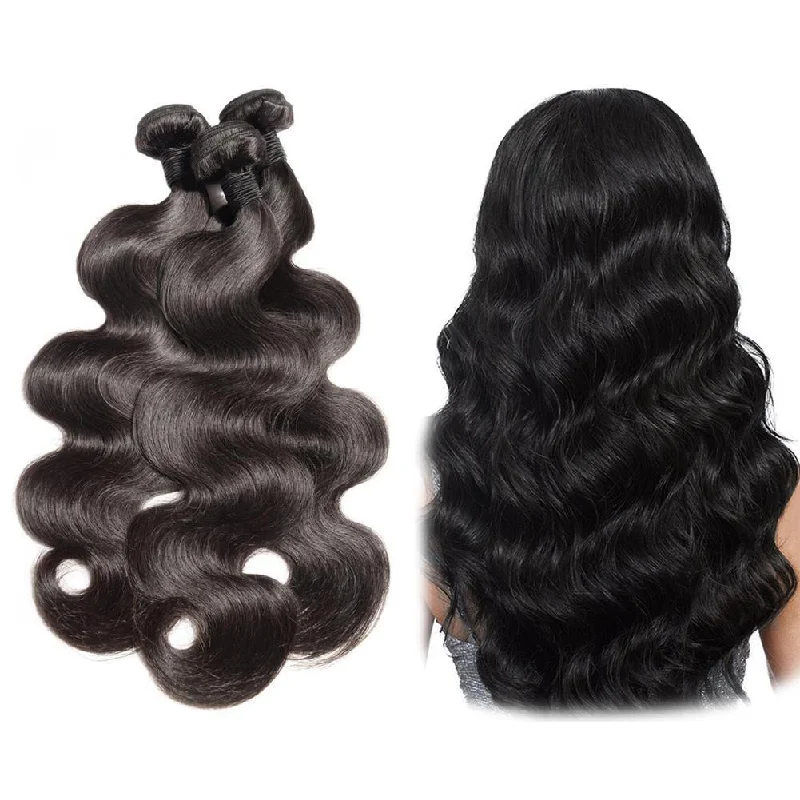 Clip - in hair extensions with a curly texture for a bold and stylish choiceBrazilian Wavy 18 Inches (Body Wave)