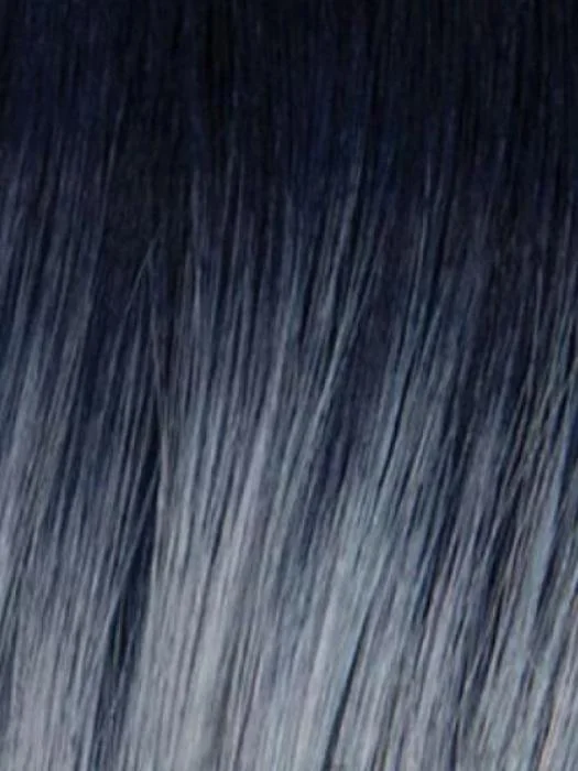 Frozen Sapphire | Smoky fused icey blue base with indigo black roots. The crystalline color illuminates any skin tone