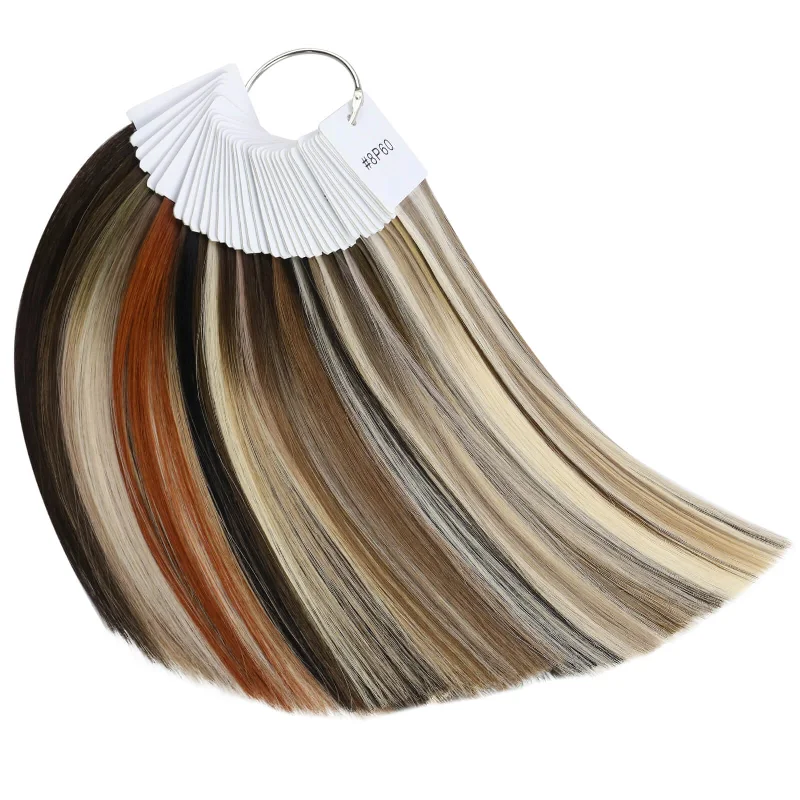 Clip - in hair extensions with a side - part for a more flattering lookMoresoo Virgin Human Hair Color Ring