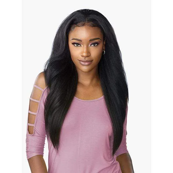 Half wig with a 150 - density for a full and thick appearanceSensationnel Instant Weave Synthetic Half Wig - JOLETTE