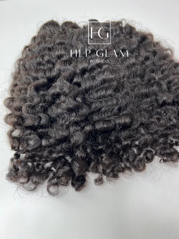 Ombre curly wig with a seamless color blendRAW BURMESE CURLY