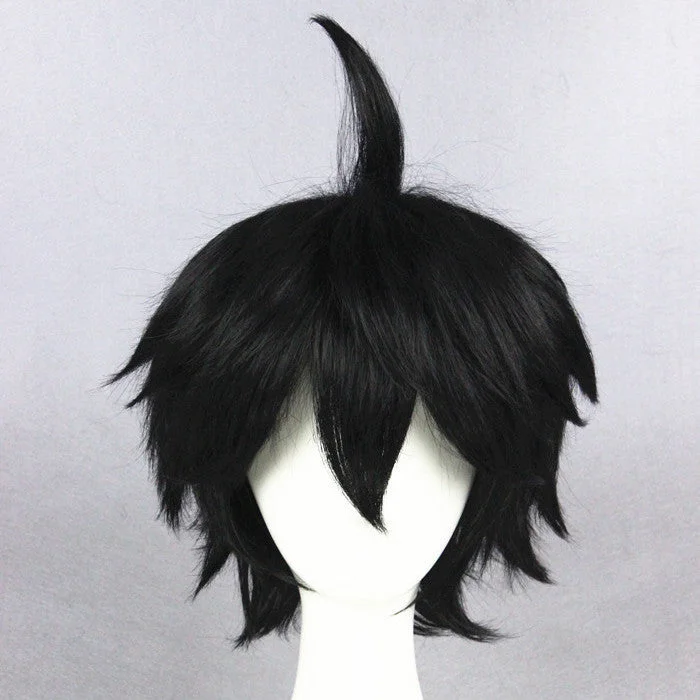 Curly wig with a side - swept bang for a sophisticated lookCosplay Wig - Owari no Seraph: Yūichirō Hyakuya