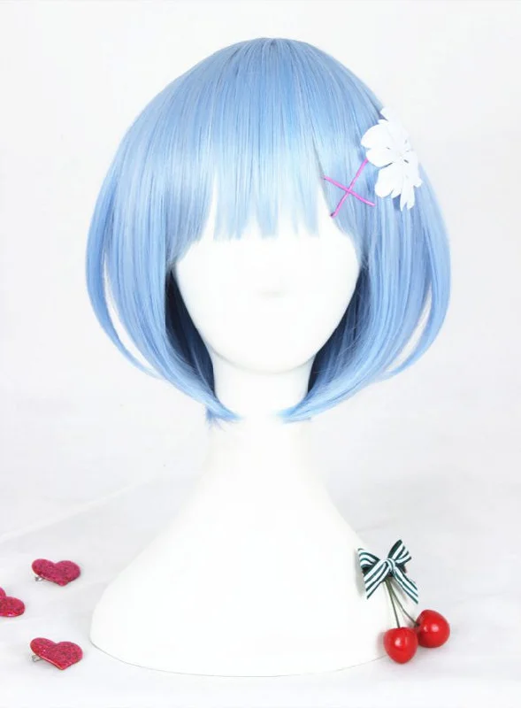 Curly wig with a natural - looking root for a more realistic lookCosplay Wig - Zero kara Hajimeru Isekai Seikatsu - Young Rem