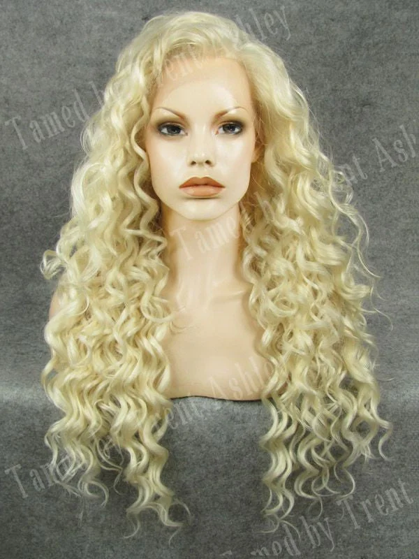 Curly wig with a wavy fringe for a soft and feminine lookDIANNA ANGELIC