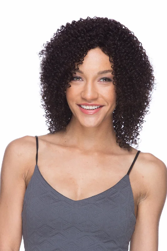 Lace - front curly wig for a seamless hairlineVerdes <br>Remy Human Hair Wig