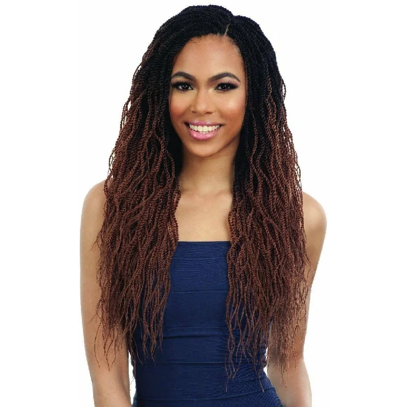 Braid & Plait Hair Extensions with Blonde Highlights for a Sun - Kissed LookFreeTress Crochet Synthetic Braids – 3X Natural Wavy Twist 18"