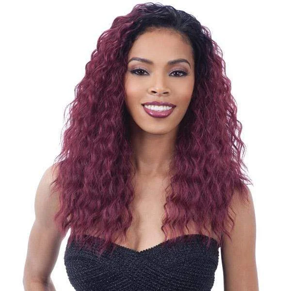 Half wig with a pre - bleached knot for a natural - looking scalpFreetress Equal Synthetic Hair Drawstring Fullcap Half Wig - STAR GIRL