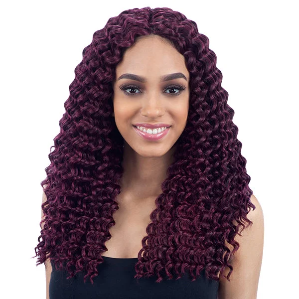 Short - Length Braid & Plait Hair Extensions for a Low - Maintenance and Edgy LookFREETRESS SYNTHETIC BRAID DEEP TWIST 14" [SKDPX14]