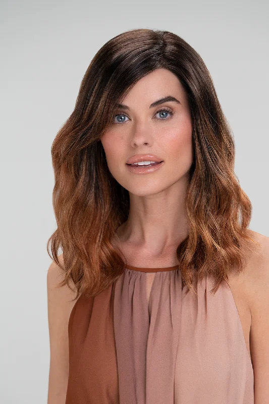 Ombre wavy wig with a seamless color blendHeidi Wig by Jon Renau | SmartLace | Lace Front | Mono Top | Synthetic Fiber