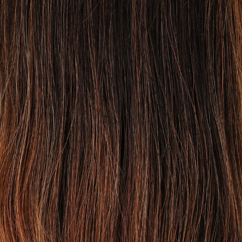 **S4-28/32RO | Sunrise | Dark & Elegant Roots melt naturally into Radiant Fiery Ends