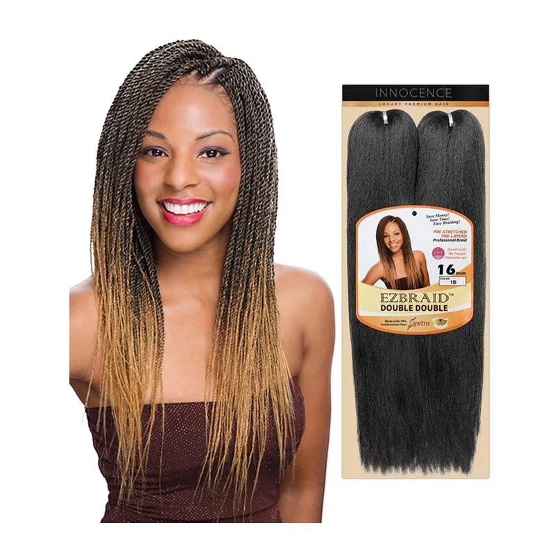 Bohemian - Style Braid & Plait Hair Extensions with Beads for a Trendy LookInnocence Hair Spetra Synthetic Braid - 2X EZ BRAID 16"