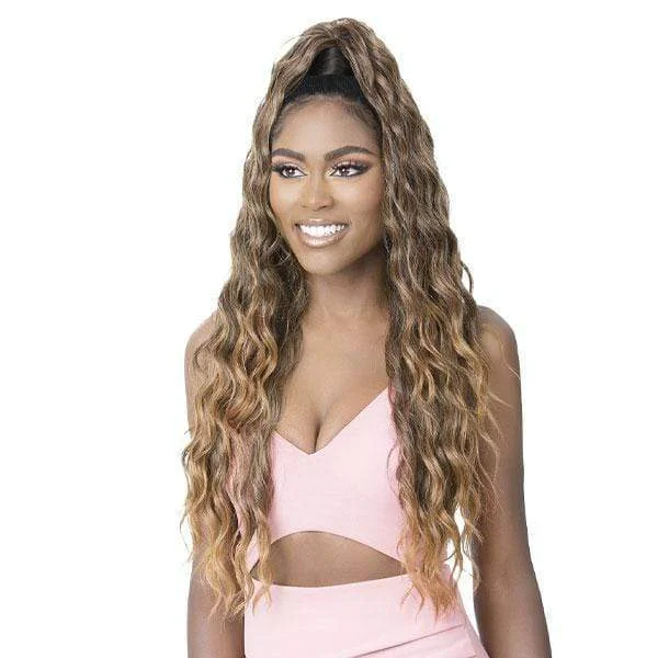 Half wig with a pre - bleached knot for a natural - looking scalpIt's A Wig Goldntree Half Wig & Ponytail - HIGH & LOW 5