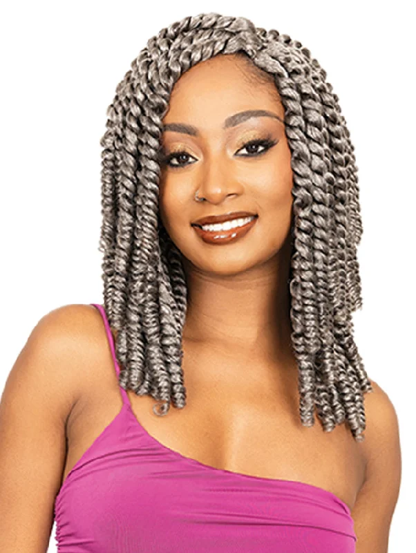 Braid & Plait Hair Extensions with a Curly End for a Playful VibeJanet Collection 3X BOUNCY CURL 10" Crochet Braid