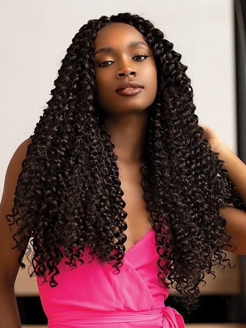 Braid & Plait Hair Extensions in a Burgundy Color for a Bold and Unique LookJanet Collection Essentials WATER WAVE Crochet Braid