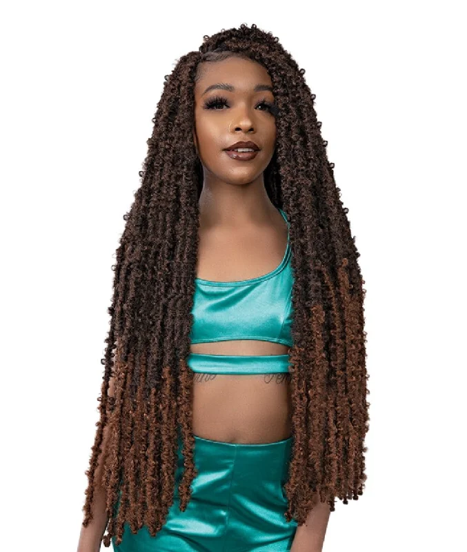 Fishtail Braid & Plait Hair Extensions with a Side - Part for a Flattering StyleJanet Nala Tress Bali Butterfly Locs