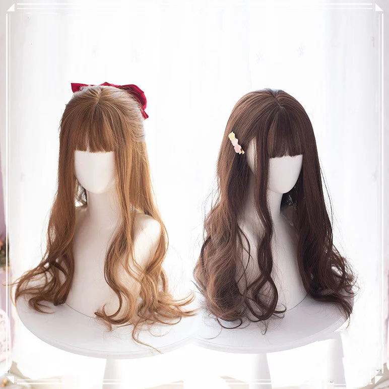 Synthetic curly wig with a tight - curl pattern for a natural lookLolita long curly wig yv30562