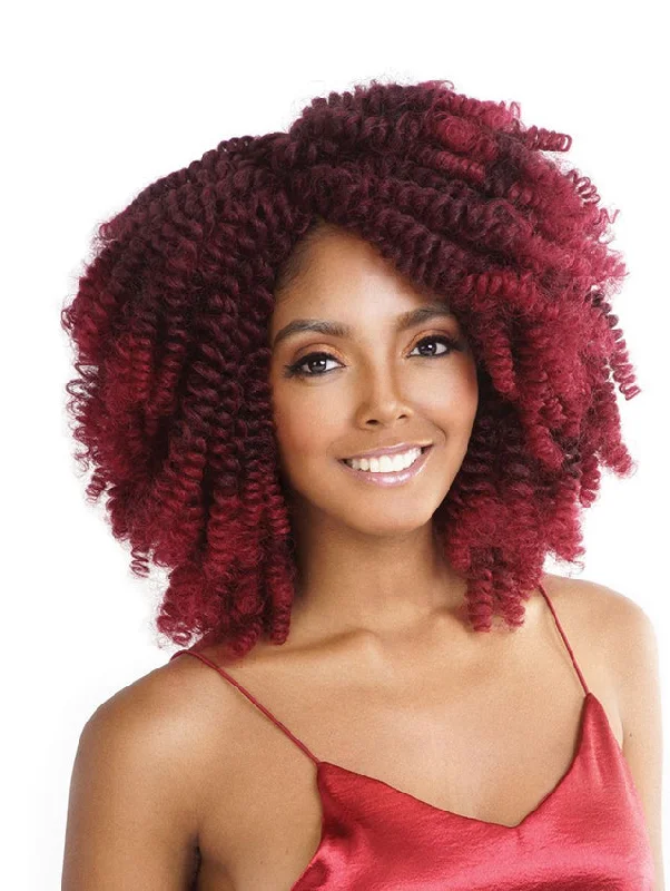 Cornrow Braid & Plait Hair Extensions with a Middle - Part for a Stylish LookMane Concept Afri Naptural Quick Curlon ALLIE CURL Crochet Loop Braid 20 QCA20