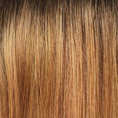 MANDARIN ROOTED | Light Auburn / Strawberry Blonde Blend with Golden Brown Roots