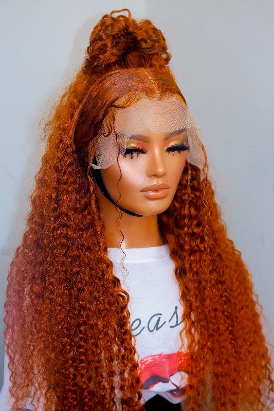 Curly wig with a water - wave texture for a unique and stylish choiceMinaj Unit