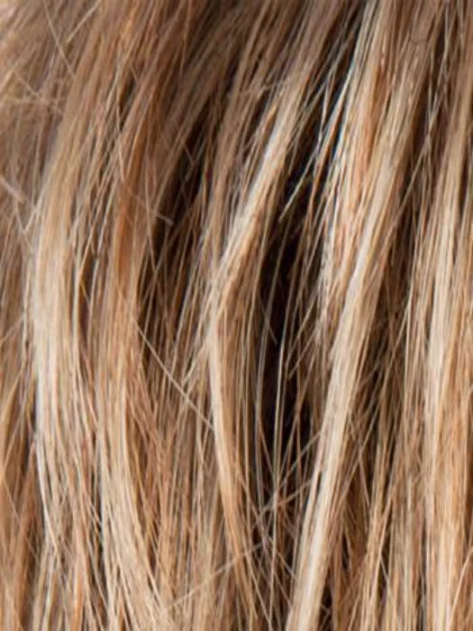 Light Bernstein Rooted | Light Auburn, Light Honey Blonde, and Light Reddish Brown blend and Dark Roots