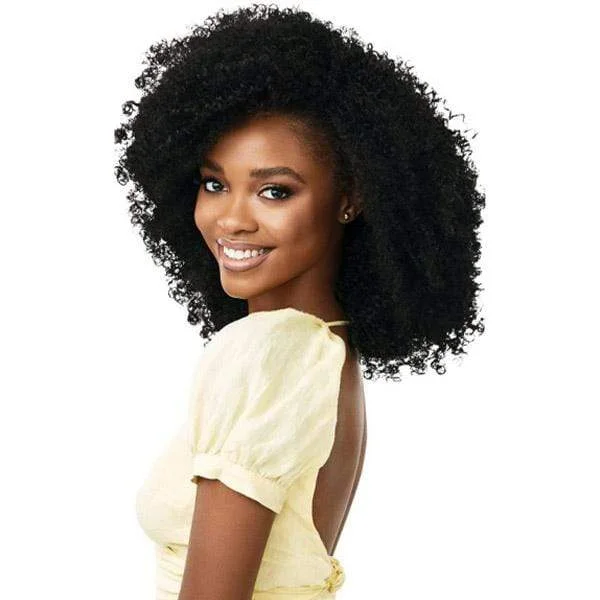 Half wig with a wispy fringe for a soft and feminine lookOutre Converti Cap Synthetic Hair Wig - BAHAMA MAMA