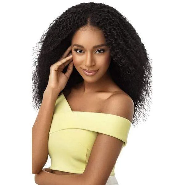 Half wig with a side - part for a more flattering lookOutre Converti Cap Synthetic Hair Wig - CURLS TRIP