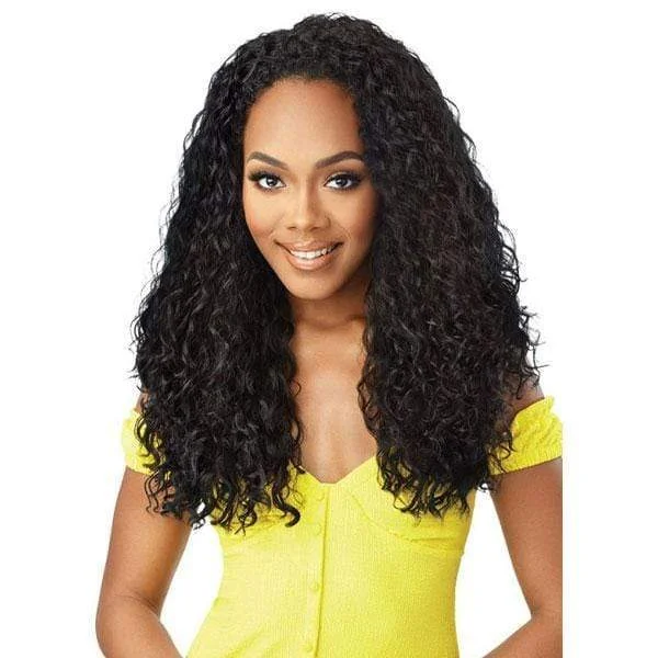 Half wig with a heat - resistant formula for easy styling at homeOutre Converti Cap Wet & Wavy Synthetic Hair Wig - WATERFALL IN LOVE - Unbeatable