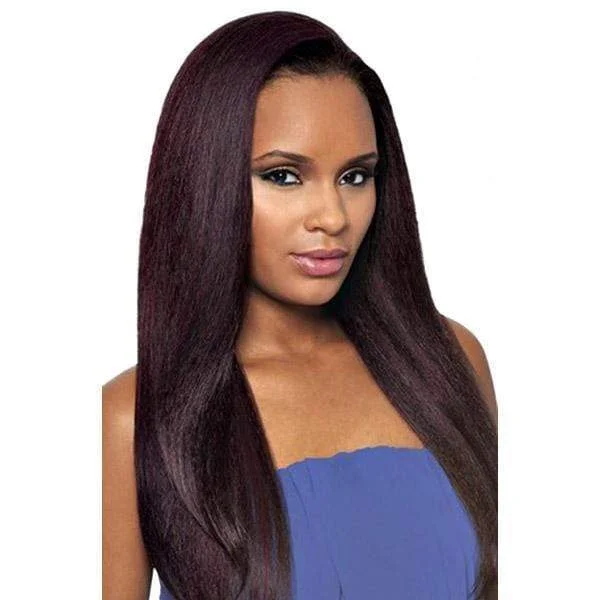 Half wig with a middle - part for a classic and elegant styleOutre Quick Weave Synthetic Half Wig - BATIK DOMINICAN BLOW OUT STRAIGHT BUNDLE HAIR