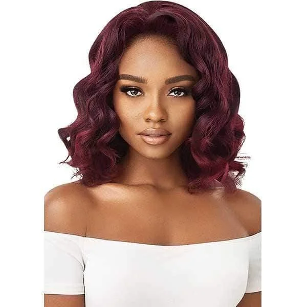 Half wig with a side - swept bang for a sophisticated lookOutre Quick Weave Synthetic Half Wig - NATINA