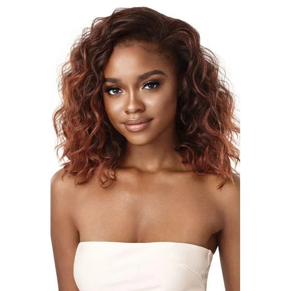 Human - hair half wig for a natural and luxurious feelOutre Quick Weave Wet & Wavy Half Wig - LOOSE CURL 18"