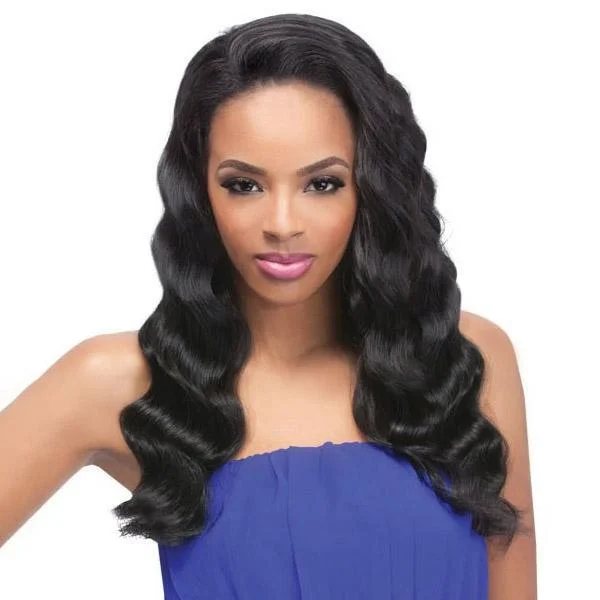 Half wig with a heat - resistant formula for easy styling at homeOutre Quick Weave Synthetic Half Wig - GRAMMY WAVE - Clearance