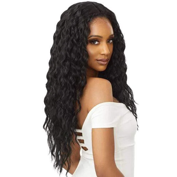 Half wig with a curly fringe for a playful and youthful vibeOutre Synthetic Quick Weave Half Wig - MILA