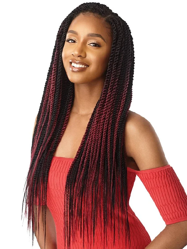 Synthetic Braid & Plait Hair Extensions with a Natural - Looking TextureOutre X-Pression Senegal Twist Medium Natural Tip 45 Strands 3X