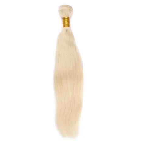 Human - hair clip - in hair extensions for a natural and luxurious lookPlatinum Blonde #60 Straight 100% Quality Human Hair