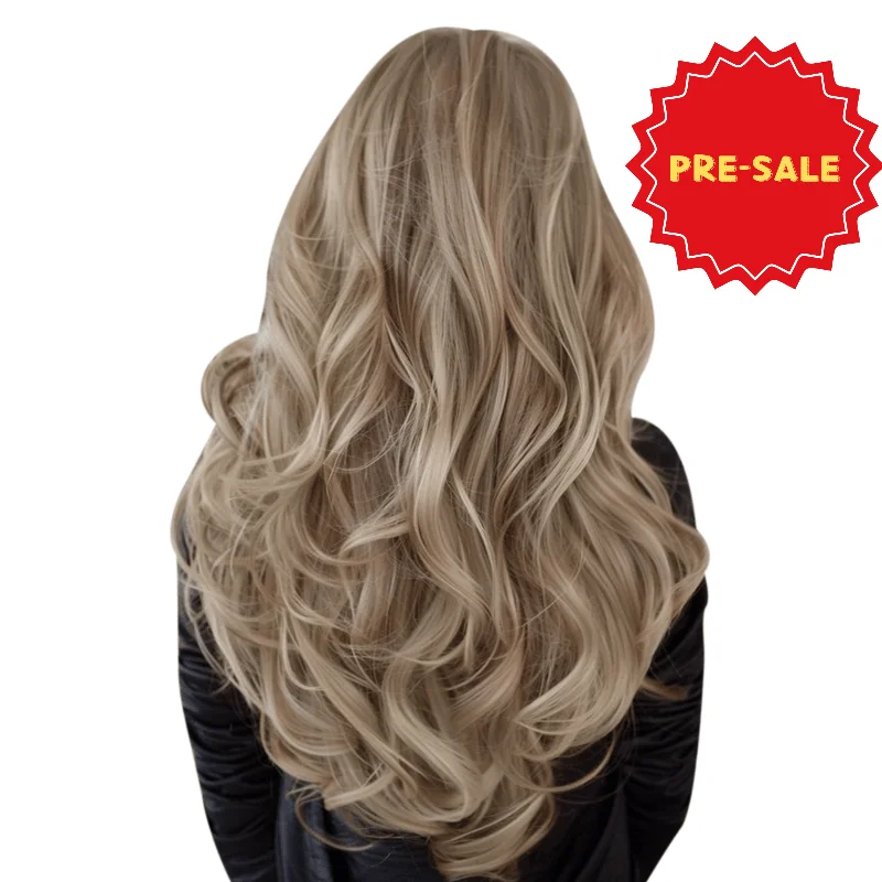 Clip - in hair extensions in a jet - black color for a classic and timeless appearance[PRE-SALE]New Seamless Clip In Hair Extensions For Thin Hair Extensions Real Hair Virgin #P18/613