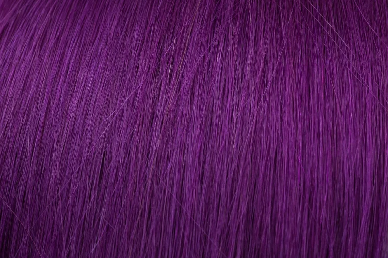 Synthetic clip - in hair extensions with a heat - resistant formula for easy stylingSeamless Clip-In Extensions: Purple